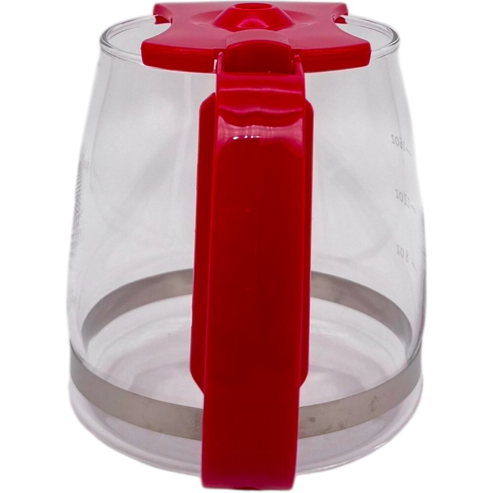 Red Mini Coffee Carafe Mug Holiday Gift Retro Cup 16oz Stocking Stuffer Festive - Picture 8 of 11